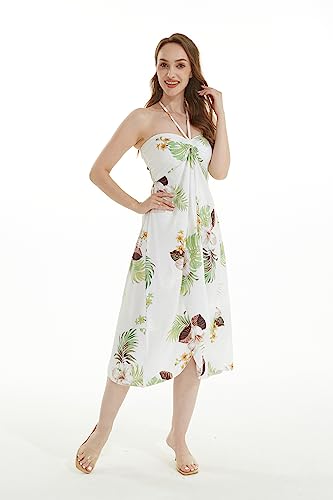 Image of Matchable Couple Hawaiian Shirt or Dress Signature Prints Pineapple | Sold Individually; Matchable Couple Collection; Soft Comfortable Fabric; Signature Tropical Prints; Vacation Ready