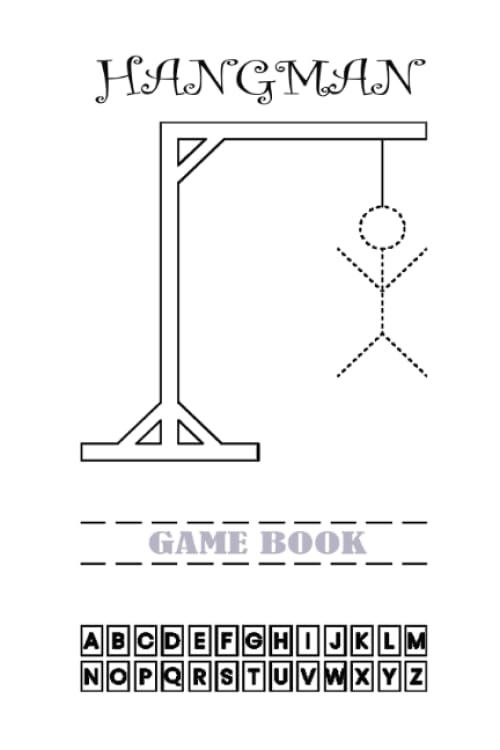 Hangman Game Book: hangman word game 100 Pages of 6''x 9'' size