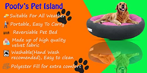 Image of Premium XXL Size Dog Bed for Large Dogs and Puppies Anti Skid Bottom Washable Orthopedic Big Dog /cat Beds Pink /Black
