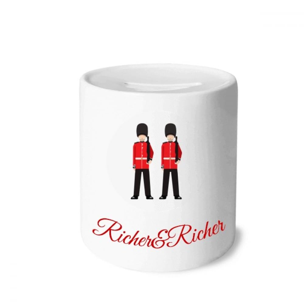 no/noAtkins Rdcoats Bearskin Guard Rich and Rich Bank Saving Box Coin