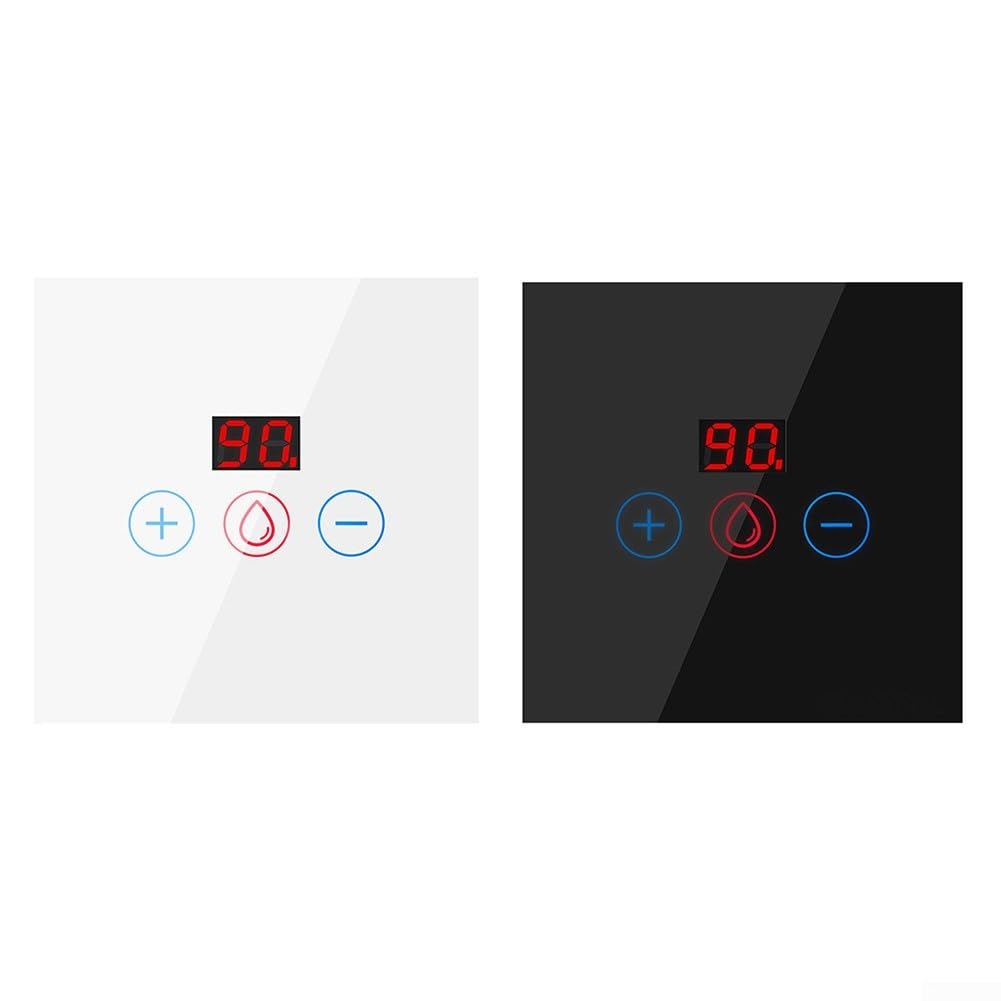 Interruptor de temporizador inteligente para calentador de inmersión con cuenta regresiva de ahorro de energía y programación de aplicaciones 20A 4400W AC110-240V 802.11b/g/n Cumplimiento (negro)