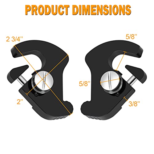 Pbymt Black Detachable Mounting Luggage Rack Latch Clips Compatible For Harley Davidson Softail Sportster Touring Street Glide Road King Electra Glide 1986-2023 #TOP1