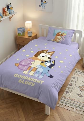 Bluey Goodnight Babybettwäsche 100x135 + Kissenbezug 40x60 Bingo Chilli