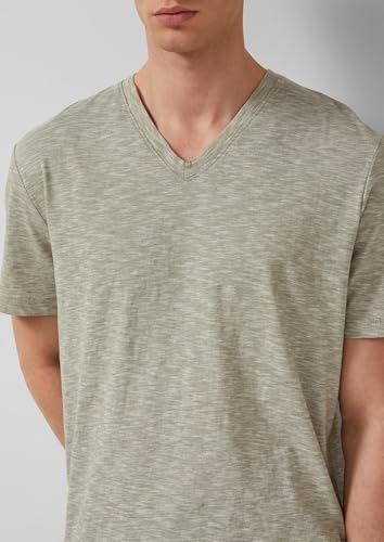 s.Oliver Herren T-Shirt – V-Ausschnitt, Regular Fit, Baumwolle – Ansicht 3