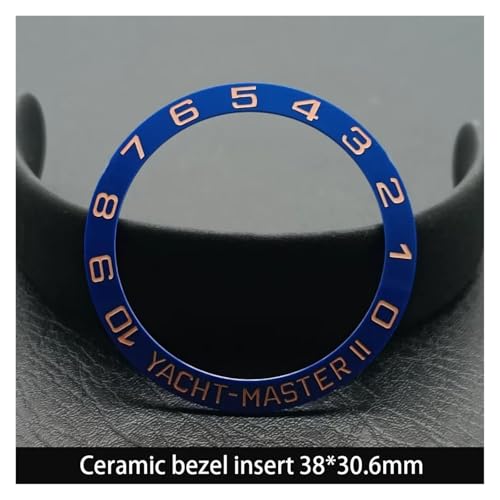ZHGUIMING 38 ミリメートル * 30.6 ミリメートルセラミックベゼルとダイビングウォッチインサート 40 ミリメートルメンズ腕時計交換時計の文字盤時計ベゼルインサート(NO.33 Ceramic)
