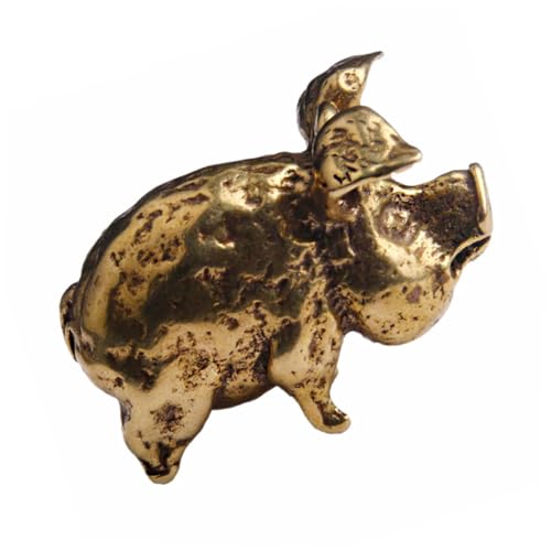 Ornement Décoratif Cochon en Laiton : Sublimer Votre Bureau ou Salon Réussi