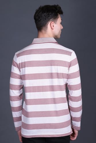 Image of Full Sleeve Polo T Shirt for Men Cotton with Pocket and Collar - Regular Fit Tshirt