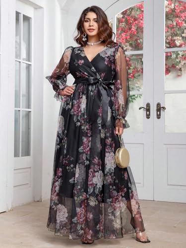 Image of TOLEEN Women's Plus Size Sequin Dress Luxurious Style Formal Cocktail Evening Party Maxi Dresses