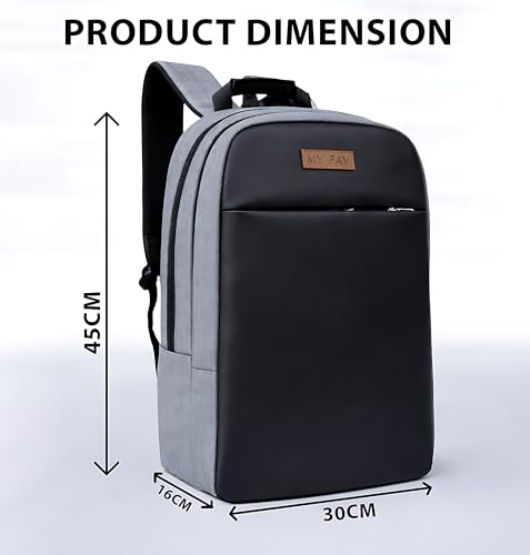 Image of MY FAV Laptop Backpack | Printed Lightweight Laptop Bag for Men & Women | Water-Resistant Office, School & College Backpack | Spacious & Durable with Multi Compartments |Fits Up to 17 inch Laptop