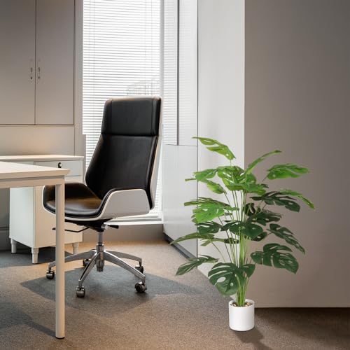 Tuocal 28" Artificial Plants Tropical Palm Tree Fake Monstera Tree in Pot Tall Faux Plant for Outdoor Indoor Home Garden Office Decoration - Cosy Home Interiors Tuocal 28" Artificial Plants Tropical Palm Tree Fake Monstera Tree in Pot Tall Faux Plant for Outdoor Indoor Home Garden Office Decoration - Image 7