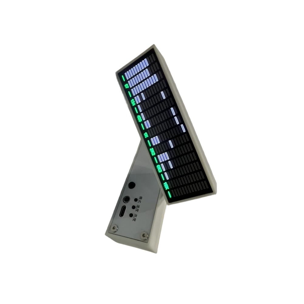 Wyświetlacz LED z muzyką, aktywowane dźwiękiem, światło rytmiczne z USB, wizualizacja audio w czasie rzeczywistym, do samochodu, deski rozdzielczej i pulpitu, czarny, 11,4 cm