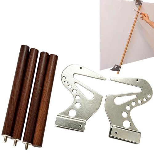 Puente de soporte de mano de metal con 2 piezas portátiles para dibujar y detallar en casa 2