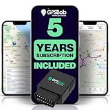 GPSBob 5 Year 4G OBD GPS Tracker, All Inclusive, No Monthly Fees, No Subscriptions, One Off Fee, 5 Years Service Included, Car, Van, Truck, Caravan, Motorhome Tracker, Plug and Play