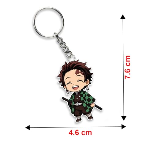 Image of Acrylic Anime & Cartoon Theme Keychain For Bike & Car | Birthday Return Gift For Kids | Gift For Girls & Boys