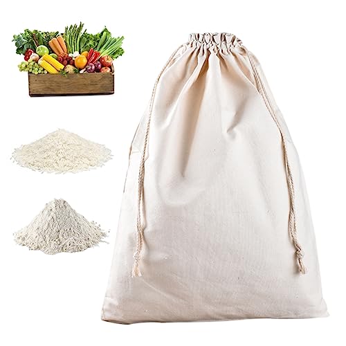 Bolsas para bocadillos y almuerzo en algodón reutilizable XL 2