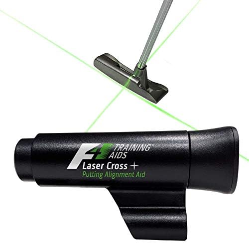 ProActive Sports F4 Laser Cross Golf Putting Alignment Training Aid – Attaches to Putter Shaft for Proper Clubface and Target Alignment