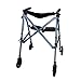 Able Life Space Saver Rollator, Rollator a 4 Ruote, Deambulatore per Anziani, Rollator Pieghevole Leggero, Rollator con Seduta, Blu Cobalto