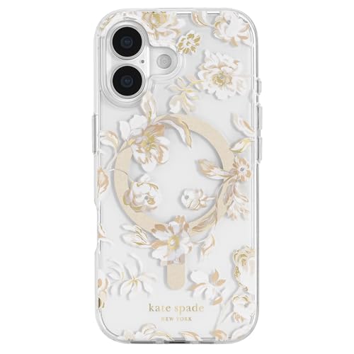 Image of kate spade new york iPhone 17 Case - Autumn Toile | Compatible with MagSafe - Lightweight Designer Case for iPhone 17 with Anti-Scratch Coating and Autumn Toile Design