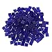 Lot de 250 carreaux de mosaïque carrés en verre pour la fabrication de mosaïques Bleu foncé