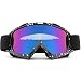 SPOSUNE Motorcycle Goggles, ATV Dirt Bike Off Road Racing MX Riding Goggle Anti-Scratch Dustproof Bendable UV400 Eyewear with Padded Soft Thick Foam,Adjustable Strap for Adults' Cycling Motocross