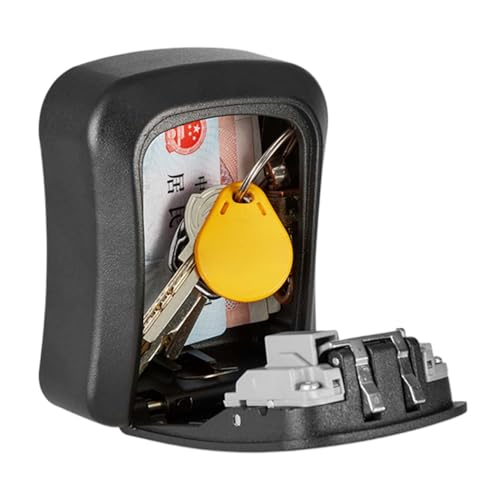 7 Couleur Caixa de chave de segurança SAFECode (plástico, preto)
