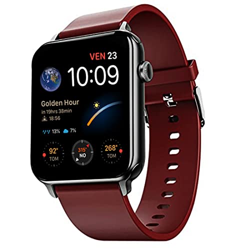 Image of Vortex Bluetooth Calling Smartwatch with Stylish 1.80 inch Curved IPS Display, Working Crown, Heart & Spo2 Monitoring, 100+ Watch Faces, Activity Tracking for Men & Women - Wine