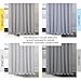 HPD Half Price Drapes - Faux Linen Curtains for Living Room (1 Panel) - 100W X 108L - Extra Wide Textured Room Darkening Curtains for Bedroom 108 Inches Long - Drapes for Home Decor, Heather Grey