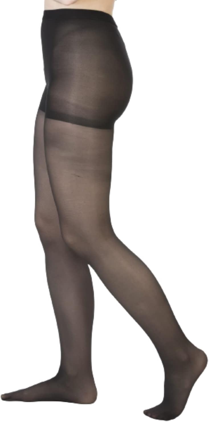 Allegro 20-30 mmHg Essential 33 Sheer Support Compression Pantyhose - Comfortable Women's Compression Hose with Closed Toe