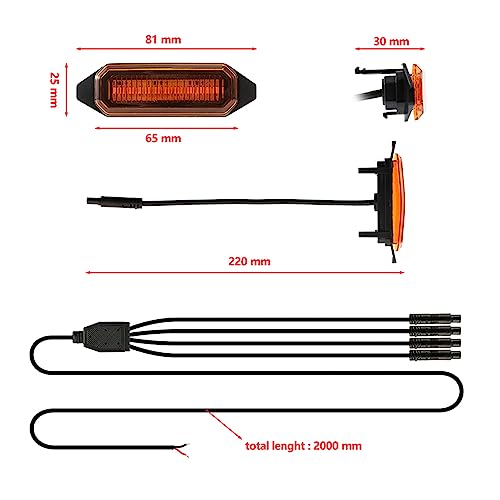 4Pcs LED Car Light Nova Frente Grille Strobe Luz Modificada Lâmpada de Sinal com Harness Fit para To