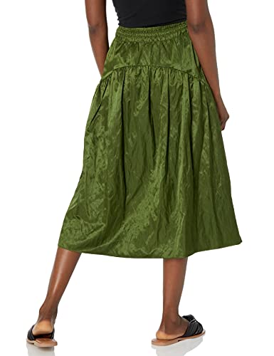 Vince Women's Smocked Tiered Skirt, Black, Xx-Small #TOP1