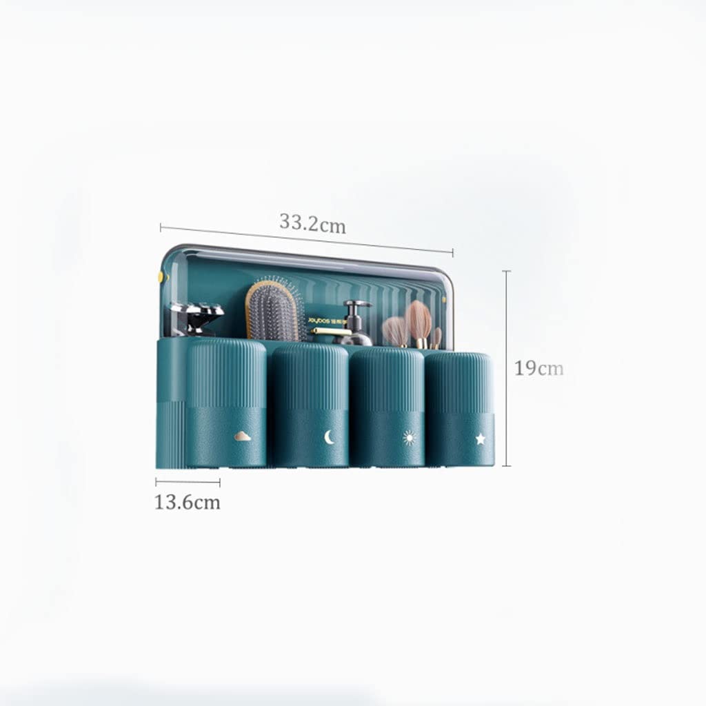 Estante de Almacenamiento para cepillos de Dientes, Soporte para cepillos de Dientes montado en la Pared, Estante para Almacenamiento de cepillos de Dientes, Soporte para Pasta de Dientes para (A)