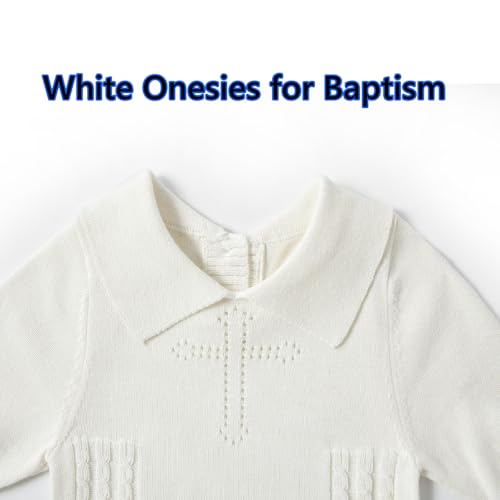 Baptism Outfits for Boys Baby Boy Christening Outfit White Onesies Newborn Clothes Church Girls Dedication Gifts4