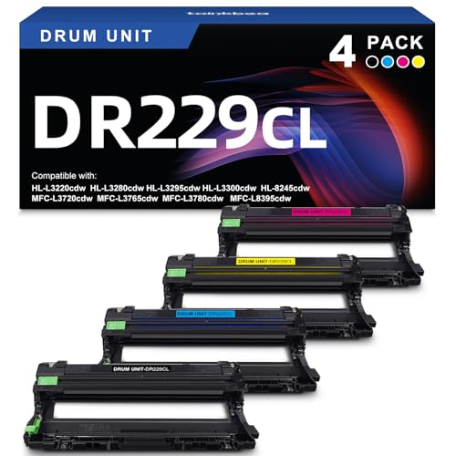 Image of DR229CL Drum Unit Compatible for Brother DR229CL DR-229CL Use with TN229XL | work with HL-L3220CDW L3280CDW L3295CDW L3300CDW MFC-L3720CDW L3780CDW L3765CDW L8395CDW Series Printer 4 Pack (Drum Only)