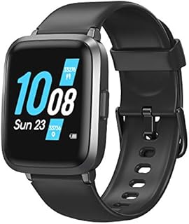 TOMSHOO Smart Watch, 1.3 inch Touch Screen Smartwatch, Activity Tracker with Heart Rate Blood Oxygen Pressure Monitor, IP68 Waterproof Fitness Trackers, Pedometer Sleep Monitor for Men Women Kids