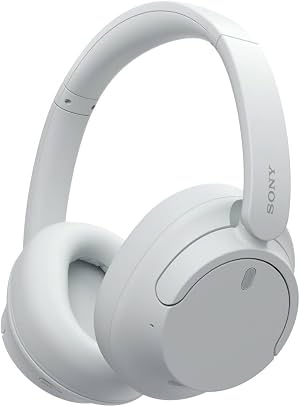 Sony WH-CH720N Audífonos inalámbricos de diadema con cancelación de ruido, blanco | Diseño ligero y cómodo, tecnología de doble sensor de ruido, hasta 35 horas de batería con carga rápida, conexión multipunto