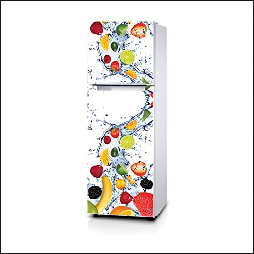 Image of Vinyl Food and Beverages Wall, Fridge Sticker, 160 x 60 cm, Clear