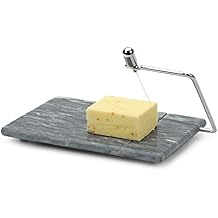 RSVP International Cheese Slicer Cut Cheese, Meats & Other Appetizers, 10.25x9.5x1", Gray Marble