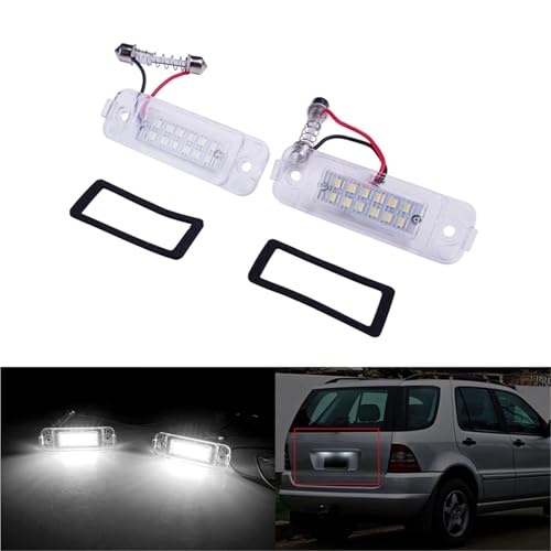 Luces de matrícula para Mercedes ML W163 que evitan multas en ITV 5