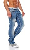 Marke: Miracle of Denim, Artikel: Herren Jeans Hose, Farbe: nayok blue destroy, Modellname: Thomas, Modellnummer: 370