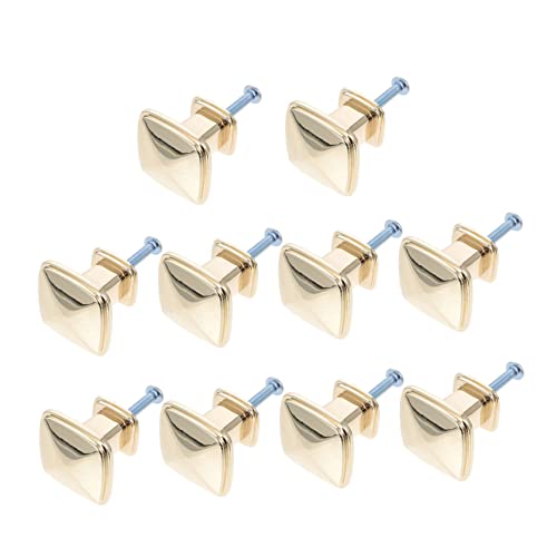 Yardenfun Elegant Gold Handles Single Hole Door Knobs Cupboard Pulls Perfect for Dresser Cabinet Drawer