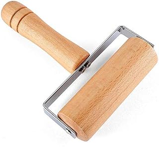1 Piece 12cm Wide Wood Pastry Pizza Roller Wooden Brayer Wooden Rolling Pins