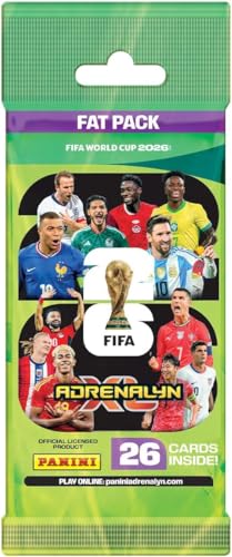 Image of Panini FIFA World Cup 2026 Adrenalyn XL Fat Pack Trading Cards Official Football Collectible Cards