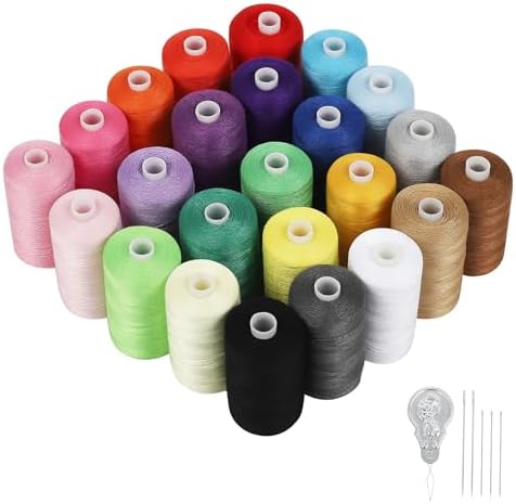 Amazon.com: NEX 24 PCS Sewing Thread Kit, 24 Colors Sewing Machine ...