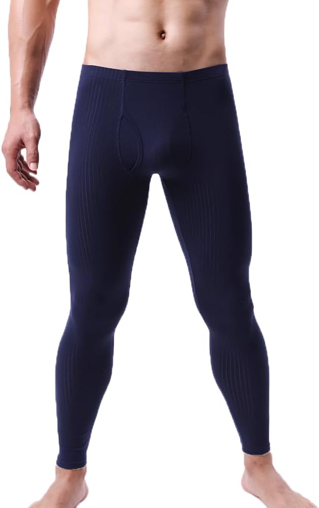 Men's Thermal Underwear Pants Breathable Thermal Bottoms Long Johns Leggings Base Layer Underwear