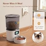 Automatic Cat Feeders, 4L Timed Cat Dry Food Dispenser Auto Pet Feeder Portion Control up to 9 Meals/Day for Cats and Small Dogs Dual Power Supply, with Stainless Bowl Fresh Food, Easy Clean - Image 5
