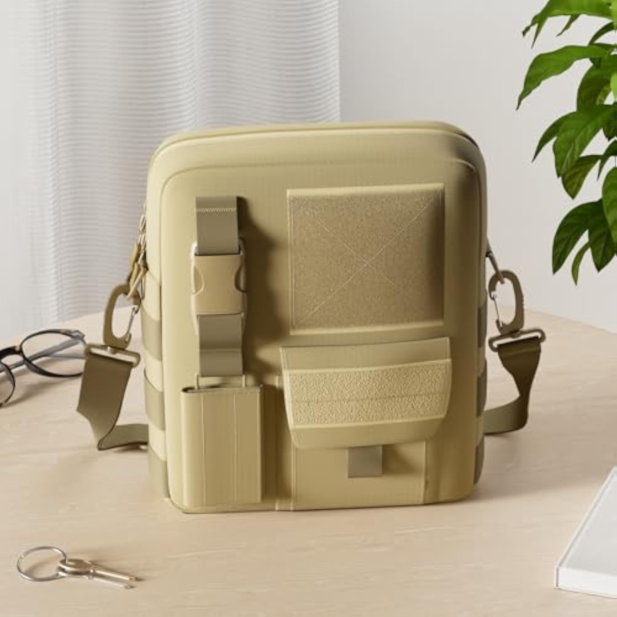 Small Canvas Messenger Bag, Casual Crossbody Pack