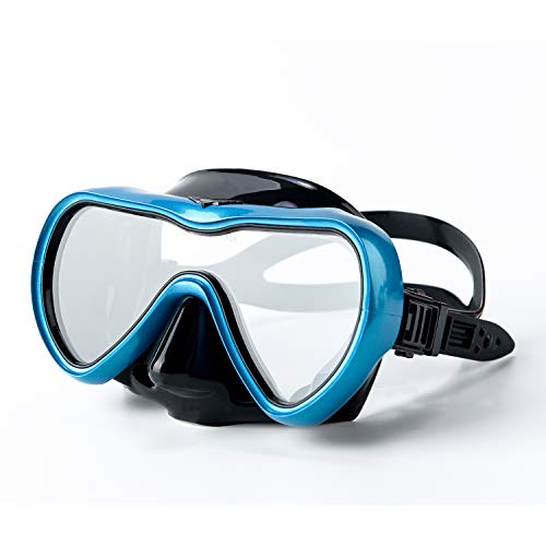 Rongbenyuan Swimming Mask Goggles with Nose Cover Diving Scuba Snorkel Mask Dry Top Snorkel Set Kids Youth Adult