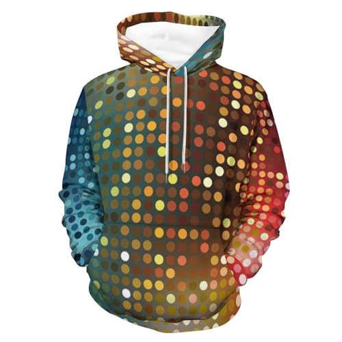 Sweat à capuche paillettes unisexe S | Fini les pulls ternes, restez stylé