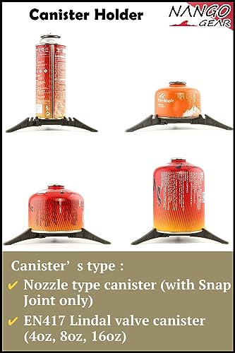 Image of NANGOGEAR Fuel Can Canister Stabilizer Holder Stand Foldable Lightweight for Backpacking Stove Camping Gas Stoves 11323