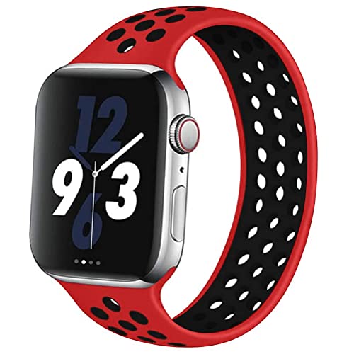 Silicone Solo Loop Strap Compatible with Apple Watch Straps 38mm 40mm 41mm 42mm 44mm 45mm